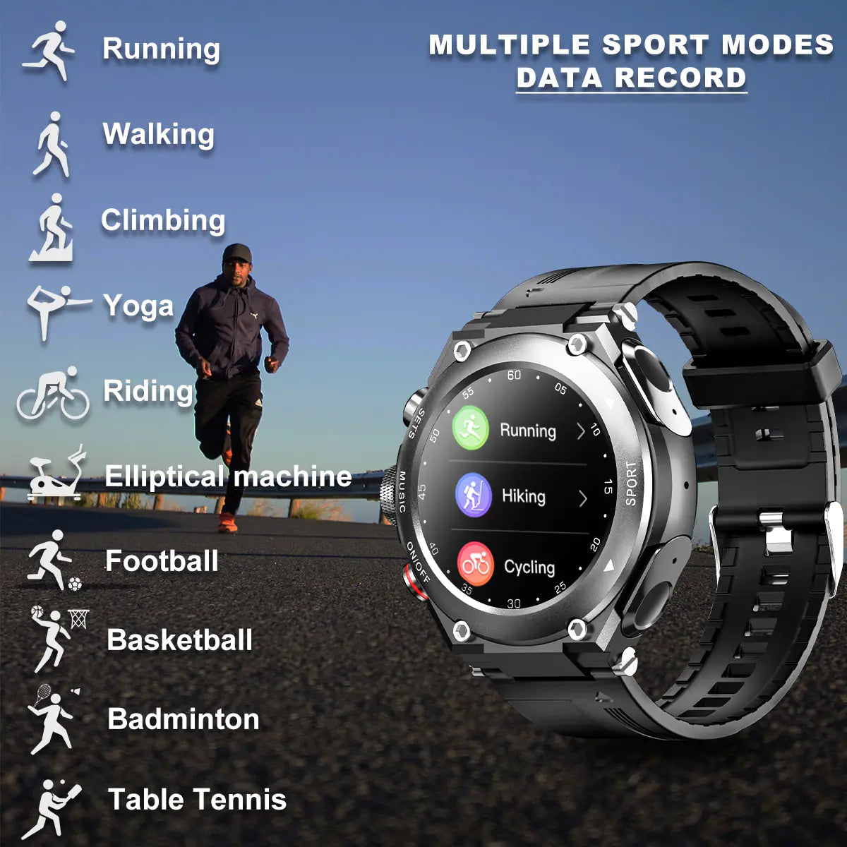 Smart Watch with Earbuds - Quinzey
