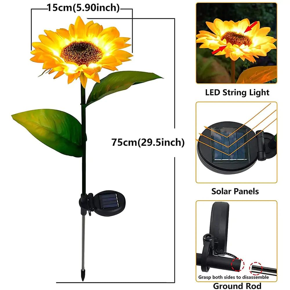 Sunflowers Solar Lawn Light - Quinzey