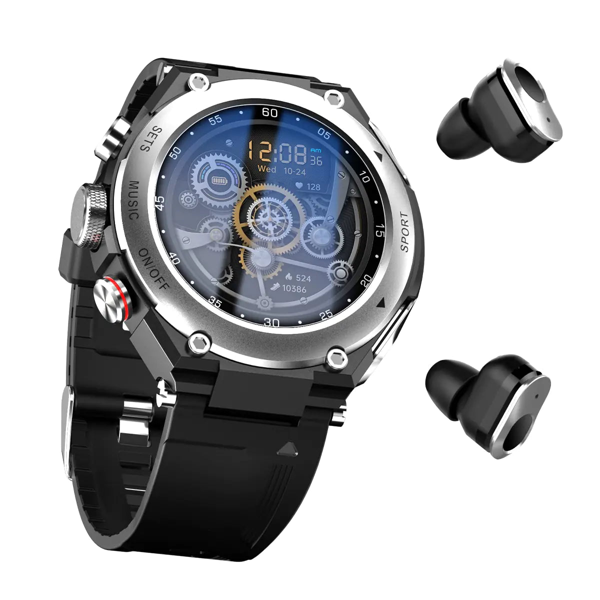 Smart Watch with Earbuds - Quinzey