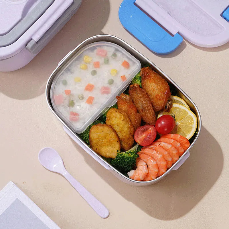 1.5L 60W Electric Lunch Box Food Warmer Portable Leak Proof Car & Home Use Heater for Truckers & Workers - Quinzey