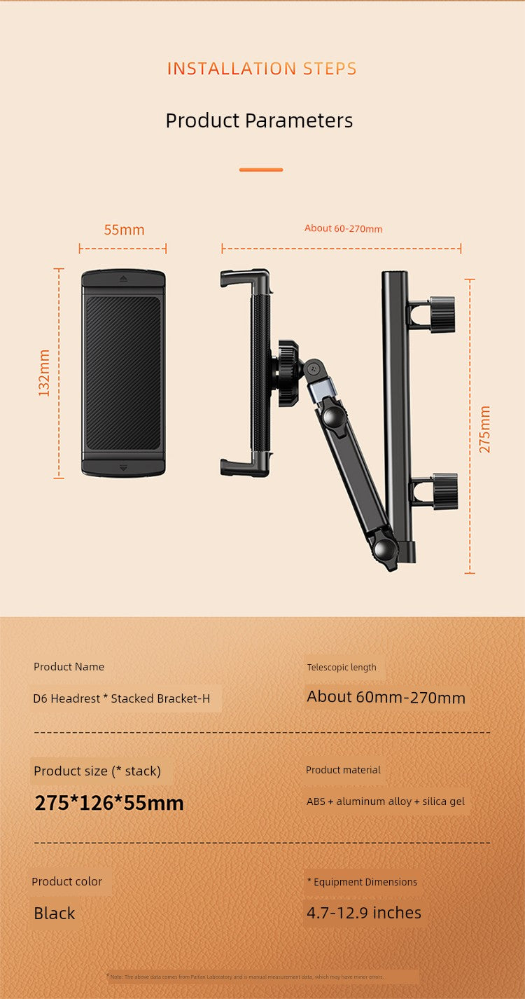 Rear Seat Hook Phone Holder Car Tablet Computer Stand - Quinzey