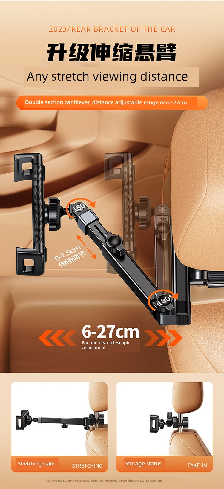 Rear Seat Hook Phone Holder Car Tablet Computer Stand - Quinzey