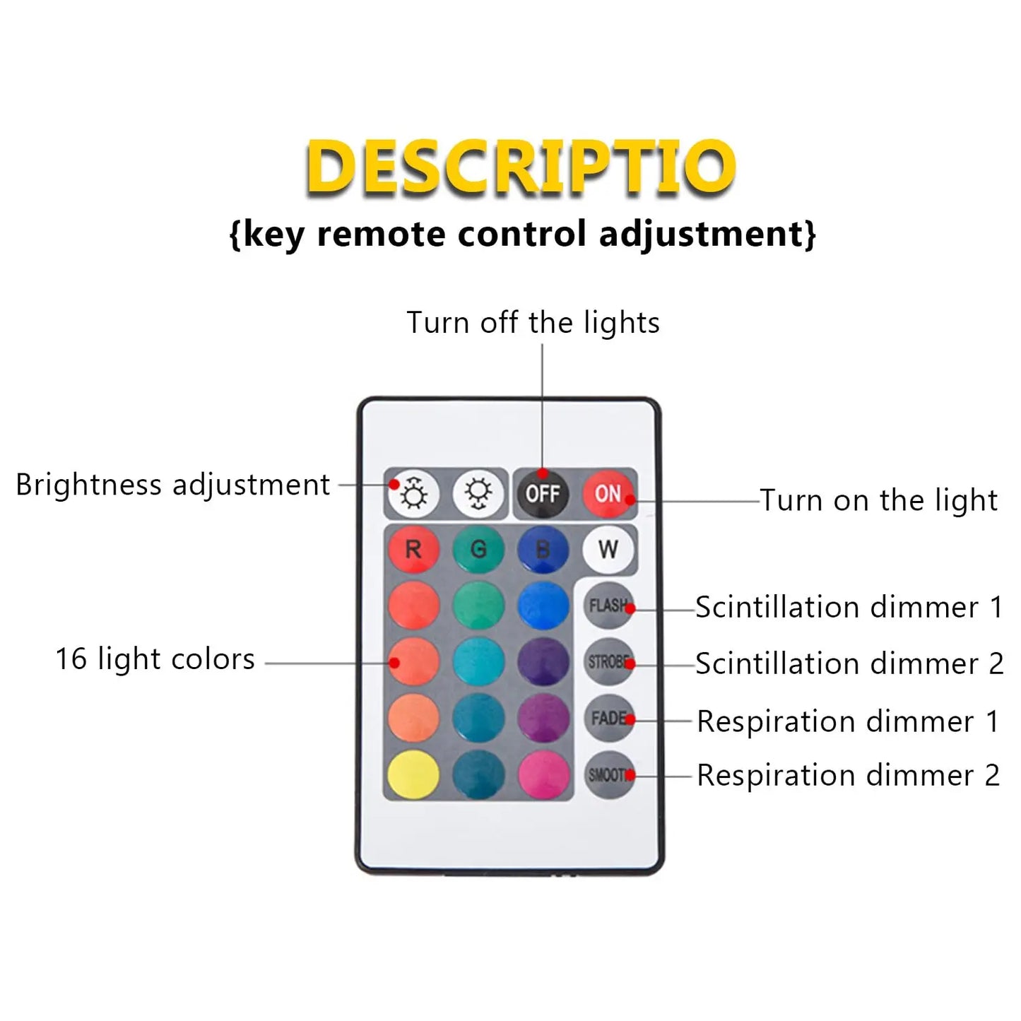 Ocean Wave Projector Light 16 Colors Midnight Calm Relaxing Mood Night Light that Covers the Room - Quinzey