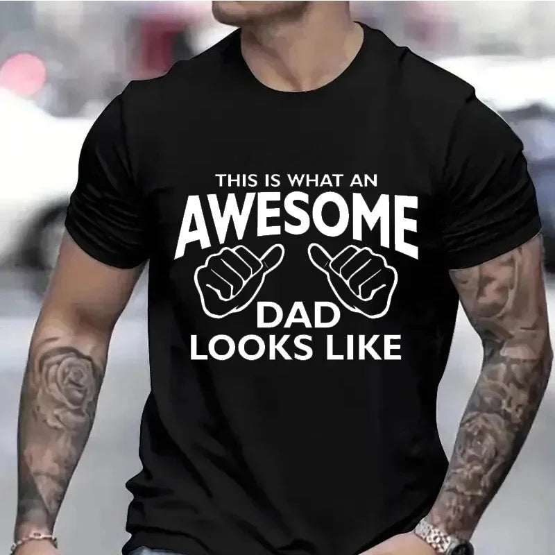 Men's Clothing AWESOME DAD This Is What An Dad Looks Like Men Funny Dad T-Shirts