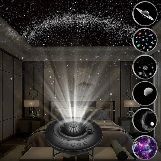 Star Projector Night Light 8 in 1 Planetarium Projection Galaxy - Quinzey