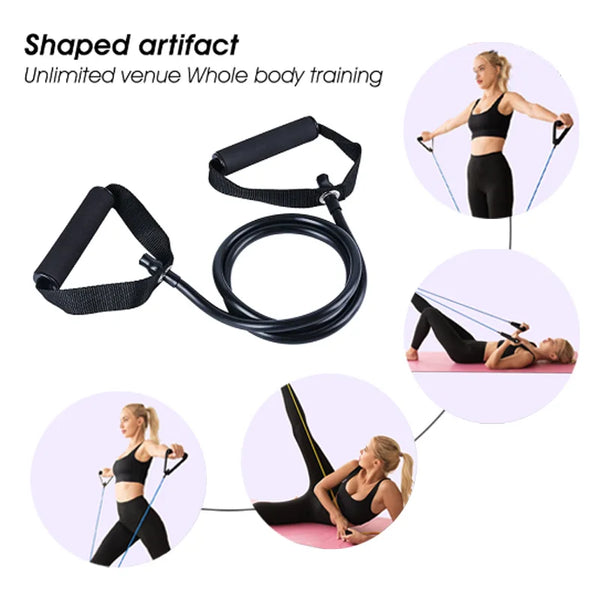 Versatile Exercise Bands with Handles