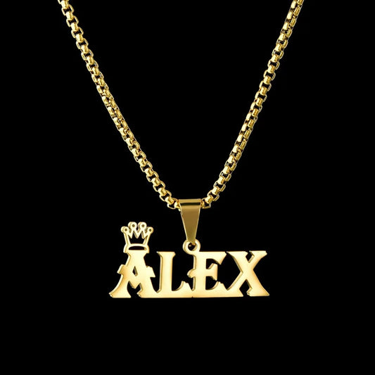 Personalized Crown Necklace